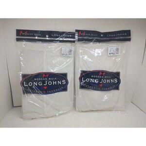 MORGAN MILLS LONG JOHNS THERMAL UNDERWEAR BOTTOMS XL And MENS LONG SLEEVE SHIRT